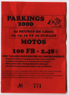 Parkings 2000 Motos 2.48 Euro